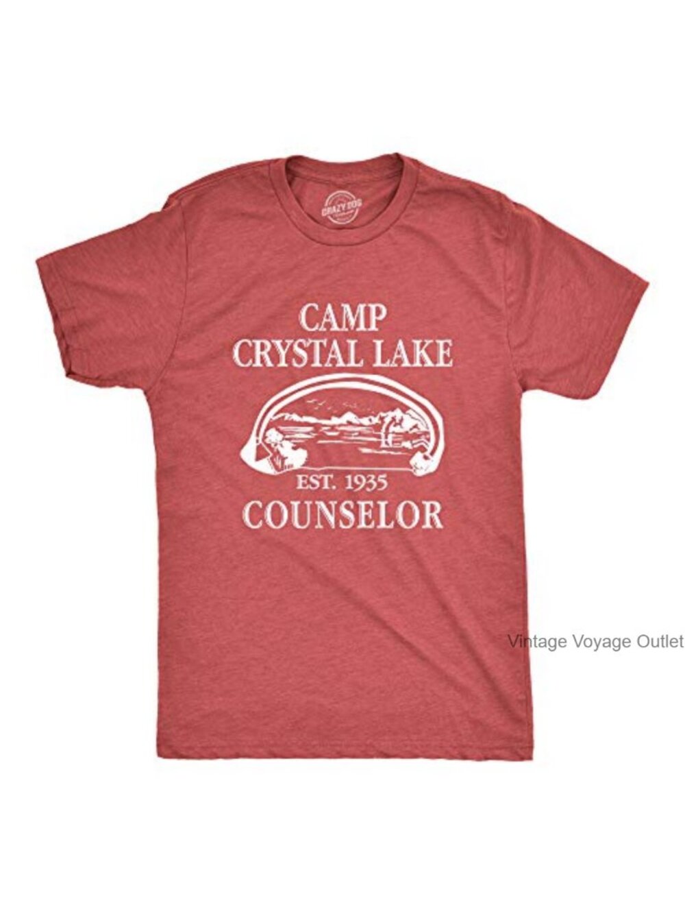 Camp Crystal Lake 1980 Vintage Camping Graphic T-Shirt